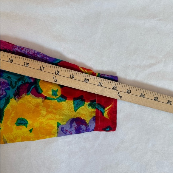 Vintage XPL XPLOSIF Women’s Long Sleeve Floral Blouse Size Medium 100% Silk - Picture 13 of 15